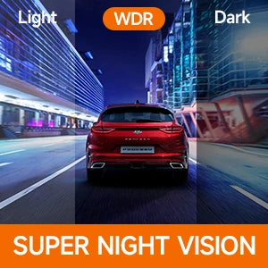 4CH Dash Cam 1080P Mini 4 Channel Front 24H Parking Monitor and Rear Dash Camera for Cars with Night Vision Built-in GPS WiFi