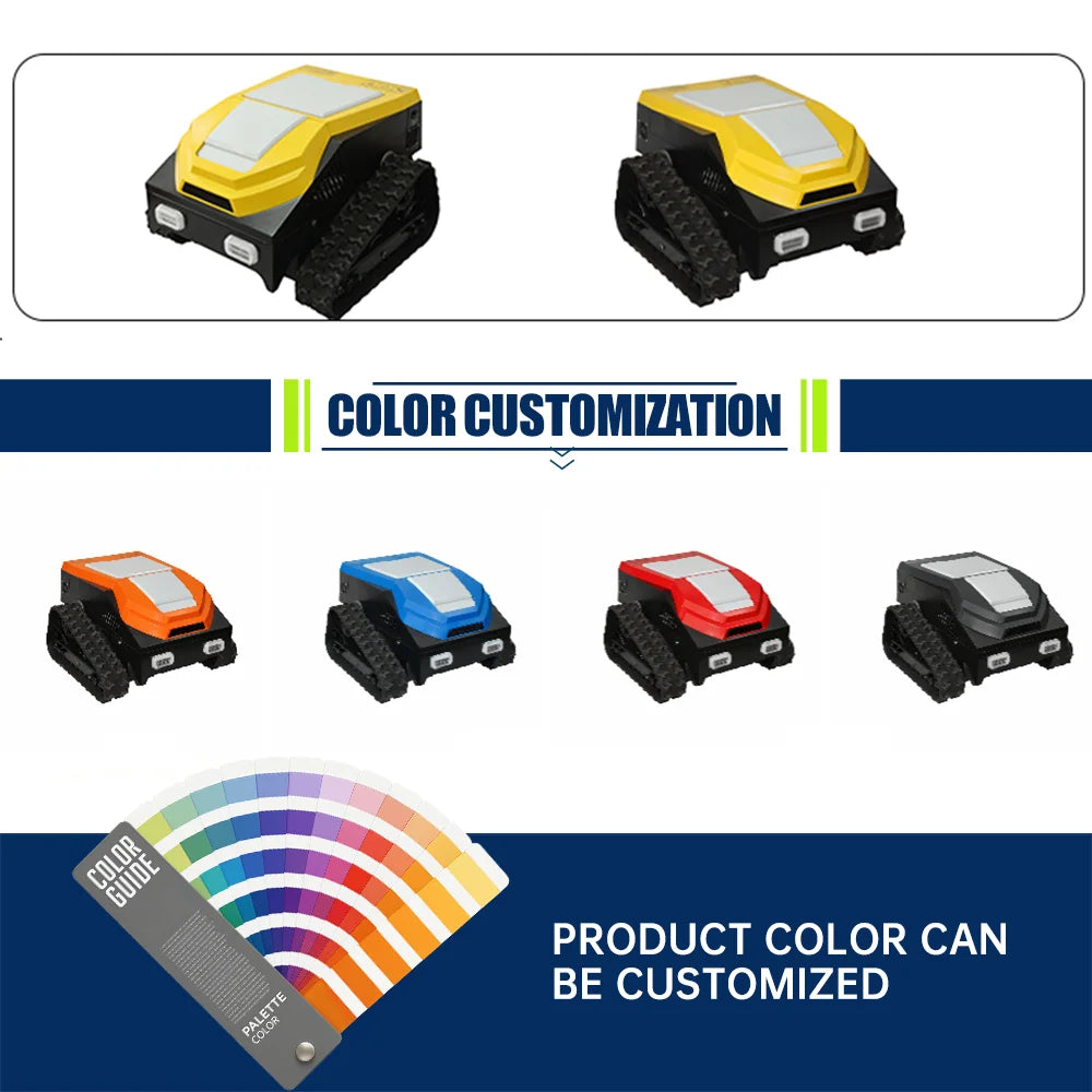 High-End Mulching Performance Tracked Grass Cutting Yard Industrial Rc Lawnmower 530mm Automatic Remote Control Lawn Mower
