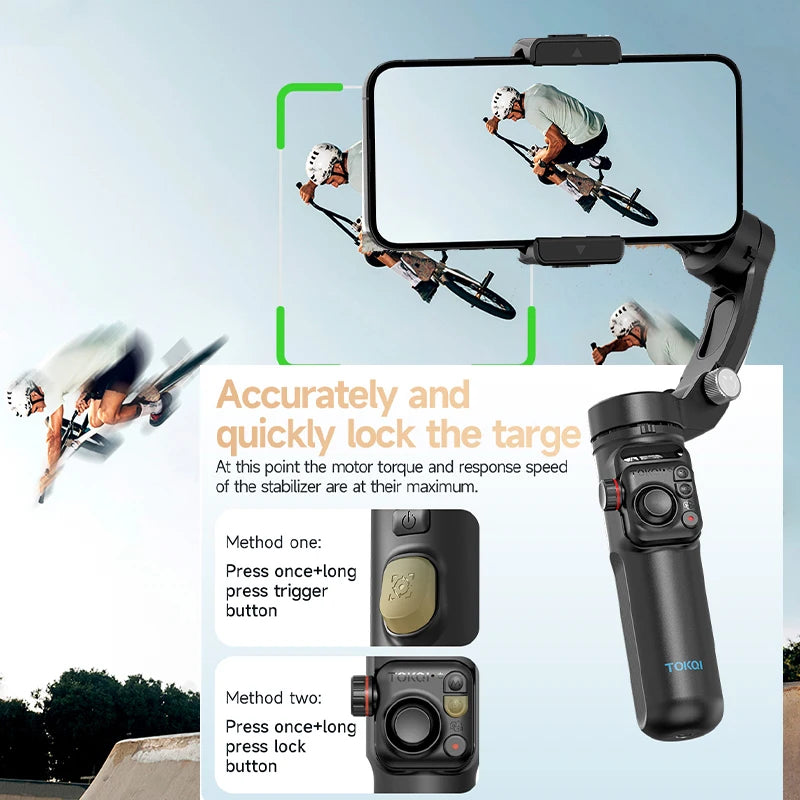 M03 3-axis Stabilizer Gimbal with AI Face Tracking  Fill Light Wireless  Microphone Magnetic Remote Control Tripod YouTube
