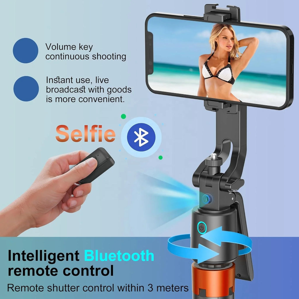 AI Face Tracking Tripod 180cm PTZ Camera Tripod Portable Foldable Wireless Remote Control Phone Auto Face Tracking Selfie Stick