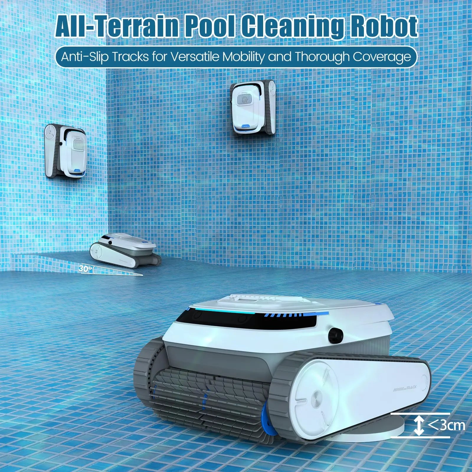 USA DE Shipping AIRROBO Cordless Swimming Pool Robot Automatic Climbing Wall Robotic Smart Underwater Pool Robot Cleaner