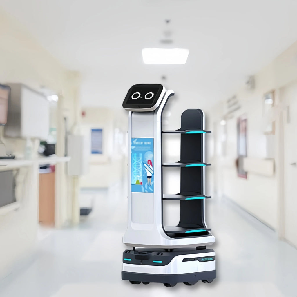 robot service en silicon AI Robot Intelligence Food Delivery Coffee Service Comerciales Supermarket Robots