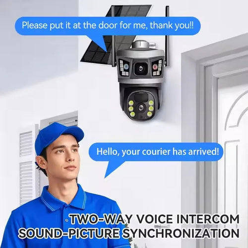 High Definition Wireless Solar Powered Outdoor  Motion Video  Cctv Camera Ptz Best Solar Cctv 4G  Wifi Camera