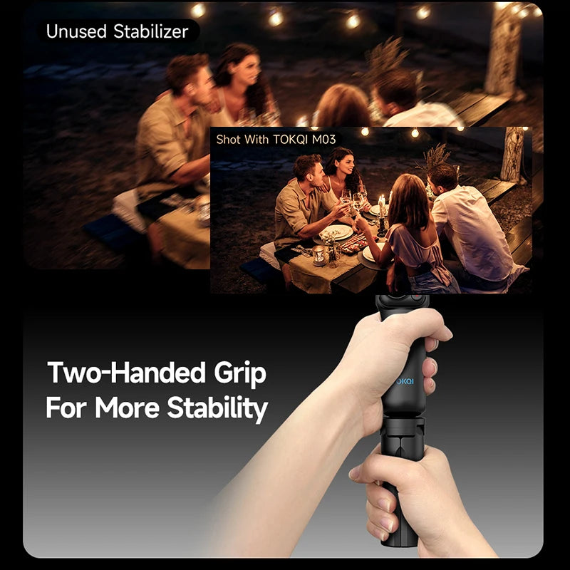 M03 3-axis Stabilizer Gimbal with AI Face Tracking  Fill Light Wireless  Microphone Magnetic Remote Control Tripod YouTube