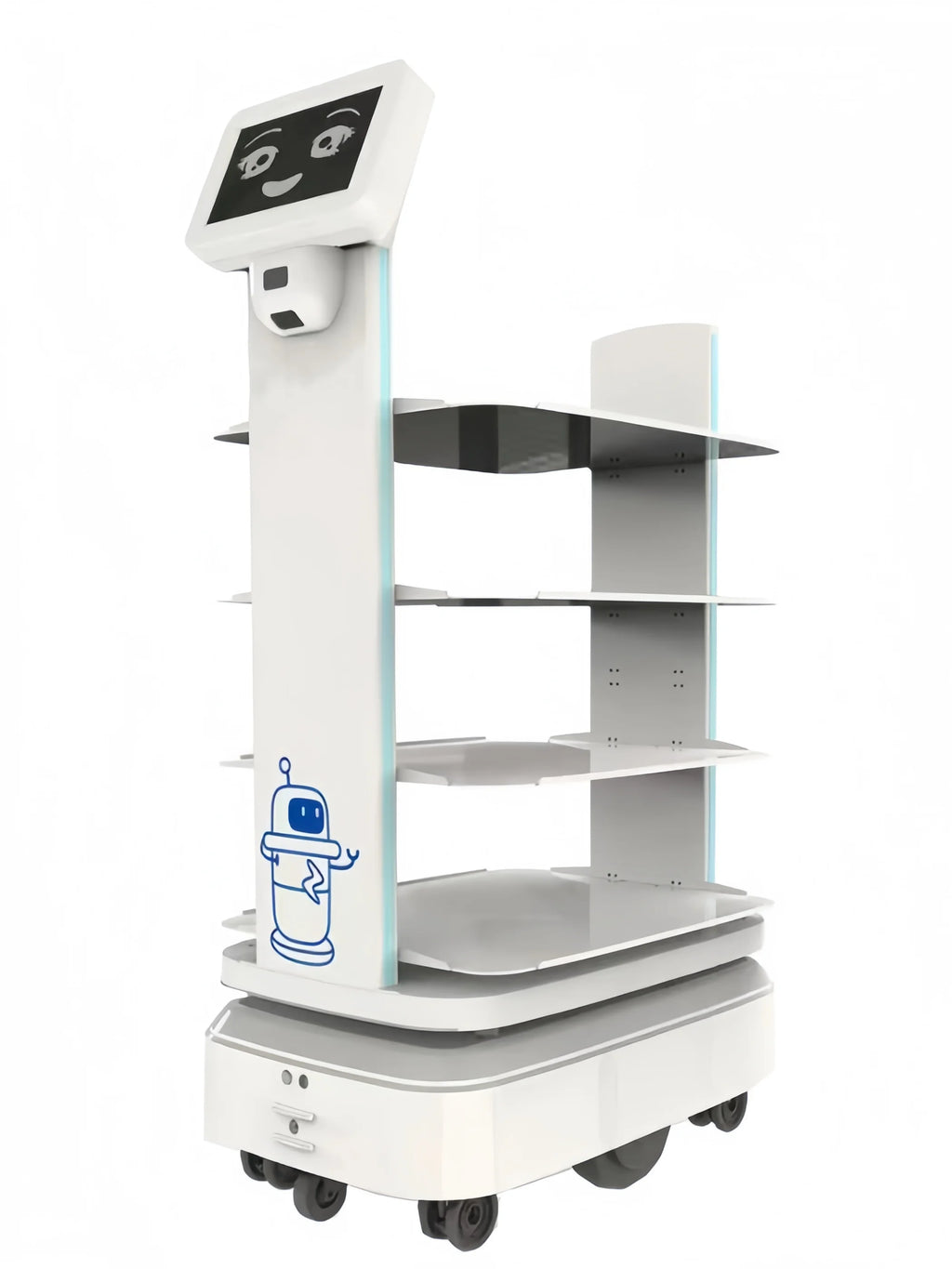 robot service en silicon AI Robot Intelligence Food Delivery Coffee Service Comerciales Supermarket Robots