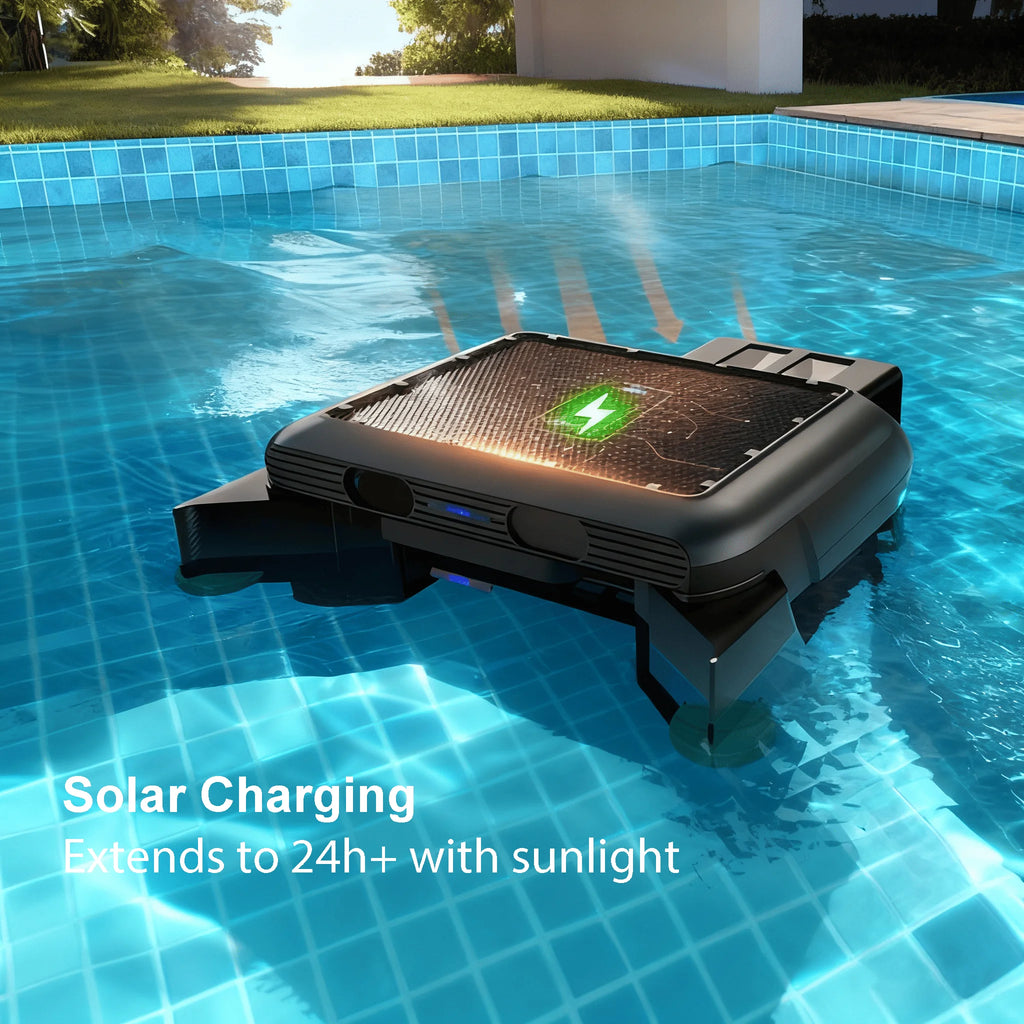 High Quality Automatic Cordless Pool Robot Vacuum Cleaner Water Surface Wall Robotic Cleaning Tool for Swimming Pools