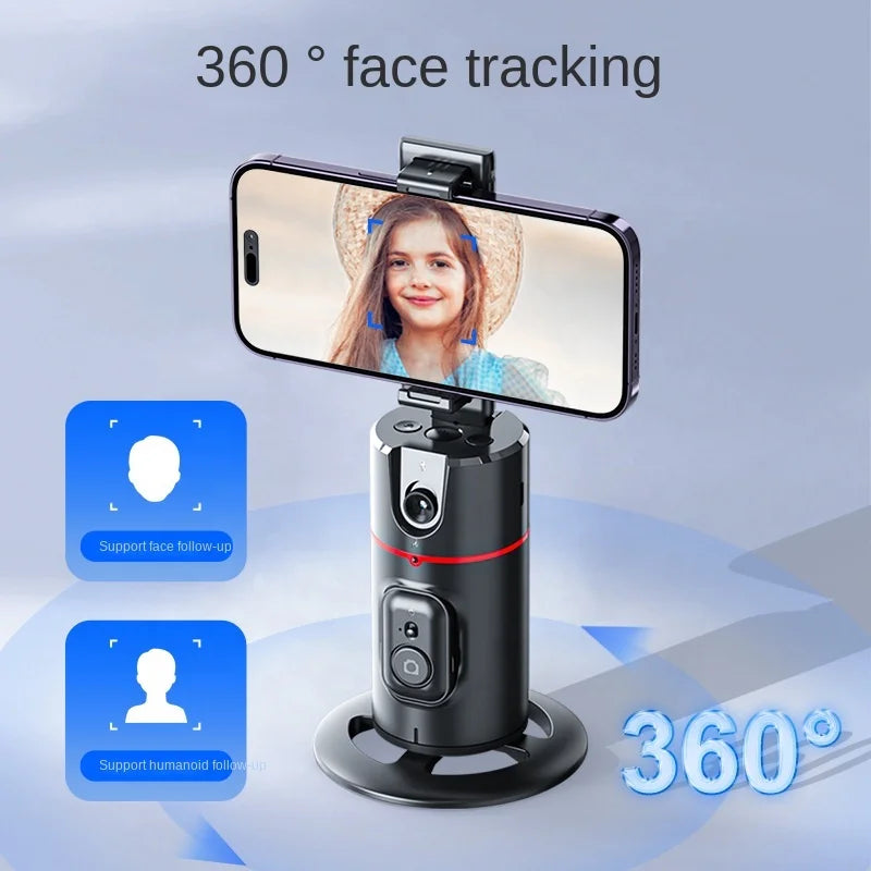 AI Intelligent Auto Face Tracking Tripod 360 Gimbal Stabilizer Phone Rotation Holder Tripod Selfie Stick for Vlog Selfie Camera