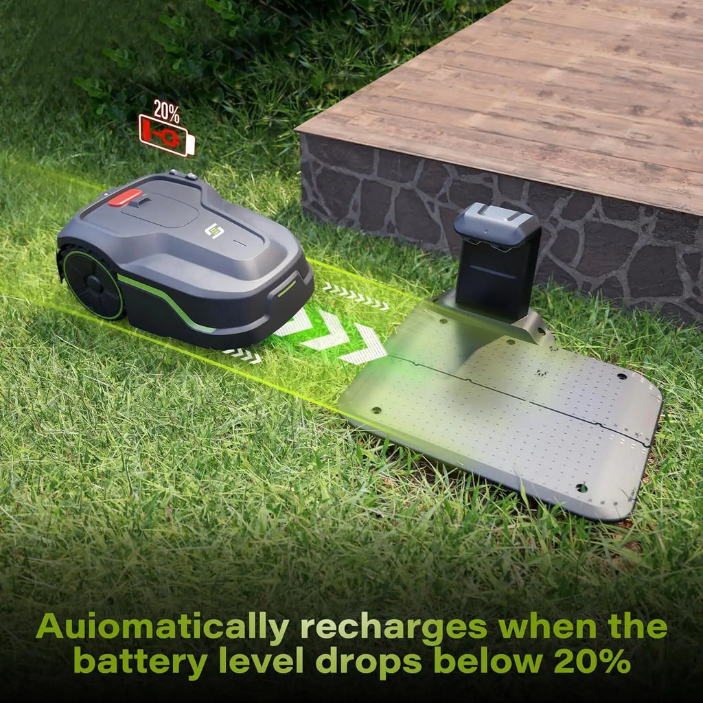 I600 Home Garden Lawn Mower Fully Automatic Intelligent Ultrasonic Outdoor High Efficiency Lawn Robot 90-120 Minute Run Time One