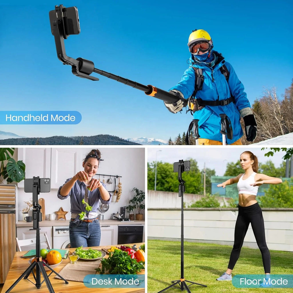 AI Face Tracking Tripod 180cm PTZ Camera Tripod Portable Foldable Wireless Remote Control Phone Auto Face Tracking Selfie Stick