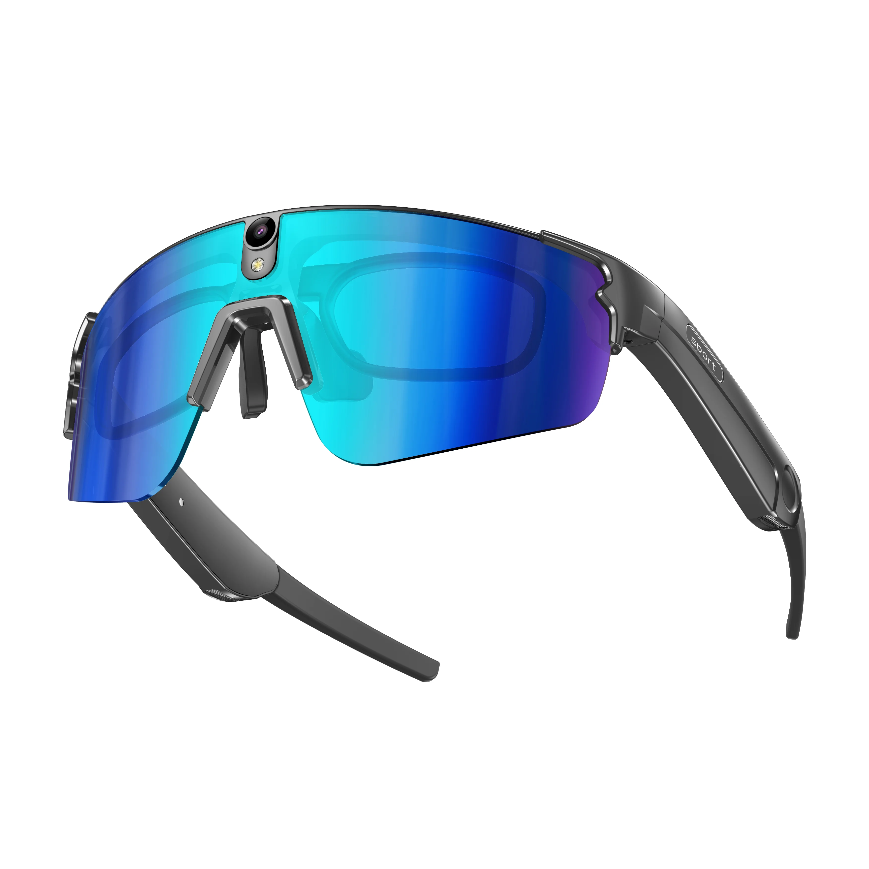 L805 Smart Cycling Glasses: First-Person View (POV) Recording with Anti-Shake Camera, 3D Stereo Speakers 8MP AI Translation