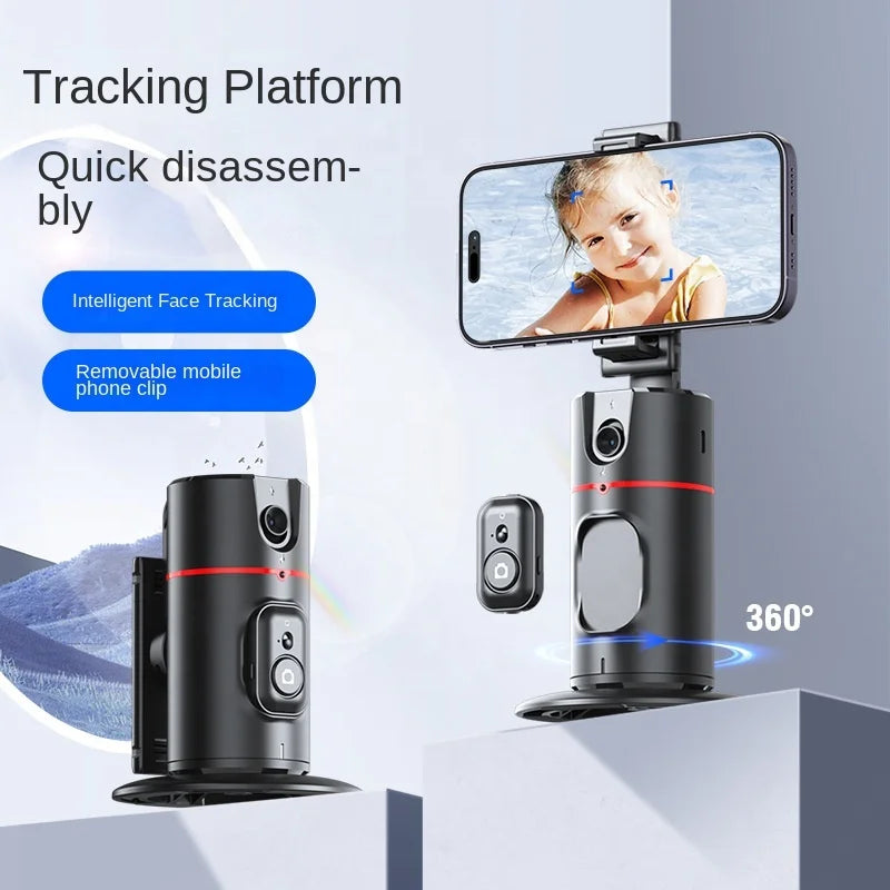 AI Intelligent Auto Face Tracking Tripod 360 Gimbal Stabilizer Phone Rotation Holder Tripod Selfie Stick for Vlog Selfie Camera