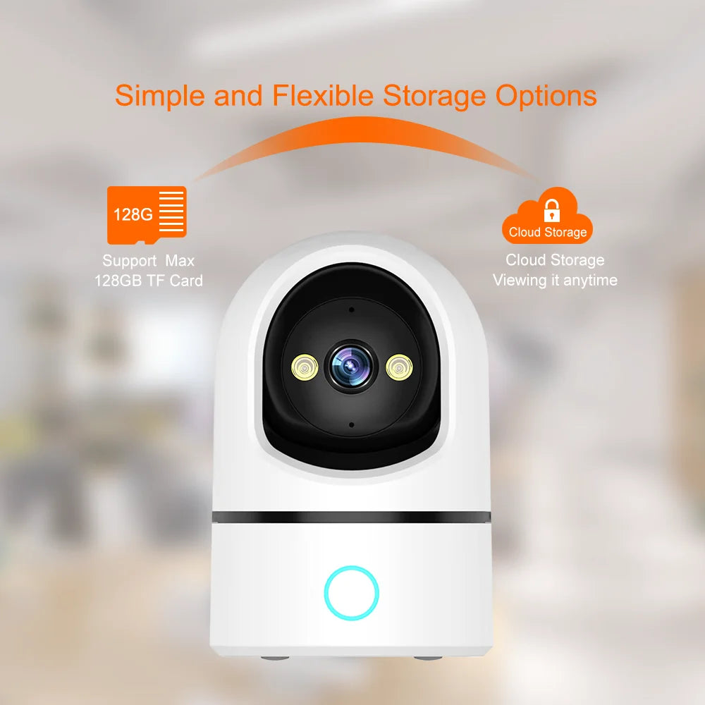PTZ IP Camera 3MP/5MP/8MP, 10M Night Vision  AI Human Detection, Audio, One-Key Call, 128G TF Card for Home Elder