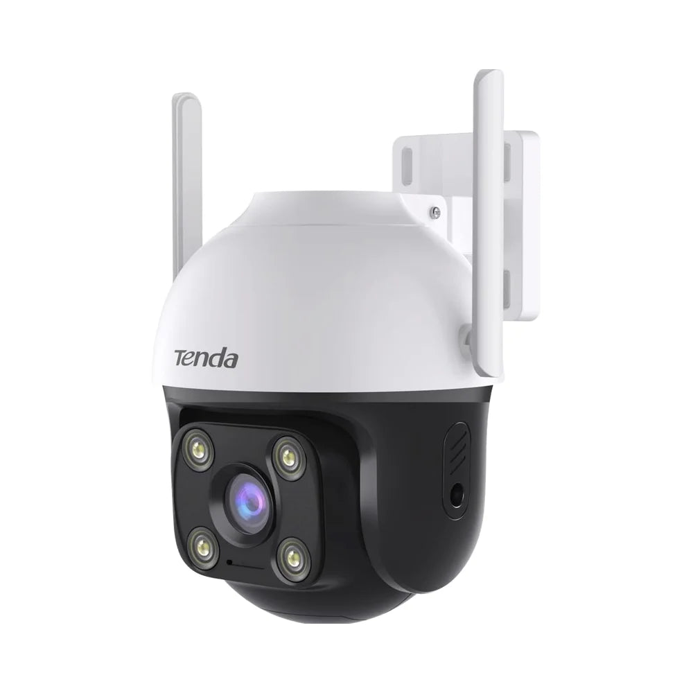 Tenda 2K QHD Outdoor Wi-Fi Security Camera 2MP CMOS Cloud Plug-in 360 Full Coverage Color Night Vision AI Human/Vehicle/Motion